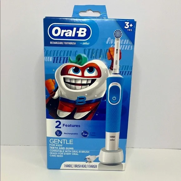 Children’s Rechargeable Toothbrush with Charger by Oral-B Braun - Picture 1 of 6